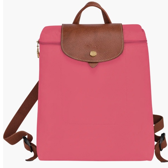 Handbags - Longchamp Le Pliage Nylon Canvas Backpack Pink
